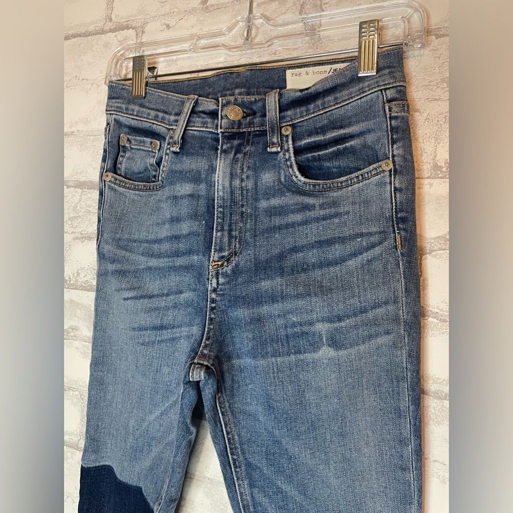 Rag And Bone Patch Work Color Block High Rise Ski… - image 3